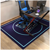 Tigerwings 110cm PVC caoutchouc tapis de chaise de jeu moderne naturel e-sport imprimé animal tapis extérieur pour une utilisation au sol à la maison