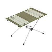 Table de camping pliable d'extérieur, cadre en aluminium ultraléger, plateau en tissu maillé, bureau de camping compact pour la randonnée et le trekking