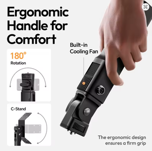 Ulanqi Al120 Luce LED Gonfiabile 2700k-65000 Luce Morbida Bicolore con Maniglia Controllo Applicazione Portatile per Fotografia Studio - Product Image 5