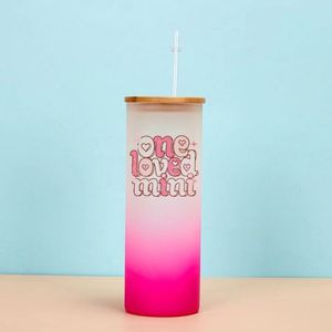 <b>Custom</b> Logo Tall Glass <b>Cup</b> 20oz with Insulated Neoprene Sleeve for Brand Promotion - Product Image 4