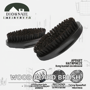 Cestomen High Quality Custom Wood Handle <b>Boar</b> <b>Bristle</b> Men's Shaving Beard <b>Brush</b> - Product Image 2