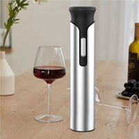 Ouvre-bouteille de vin rouge électrique professionnel moderne en acier inoxydable avec logo personnalisé