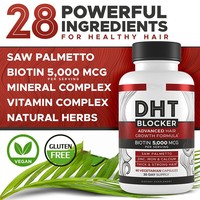 Capsules de bloqueur DHT de vente chaude transfrontalière, 60 capsules, fournies par l'usine source