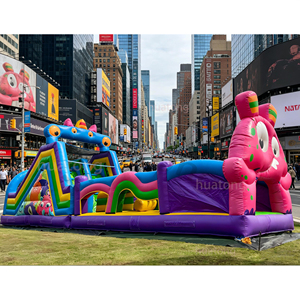 Parcours d'obstacles gonflable commercial en PVC pour l'extérieur, jeu de défi gonflable « Petit <span class=keywords><strong>Diable</strong></span> », parcours d'obstacles gonflable pour enfants - Product Image 2