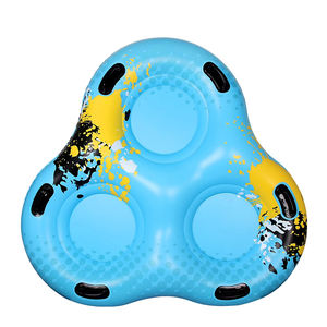 Tube à neige gonflable robuste K80 en PVC pour 3 personnes, traîneau extra large résistant au froid, cercle de <span class=keywords><strong>ski</strong></span> d'hiver avec poignées pour enfants et adultes - Product Image 1