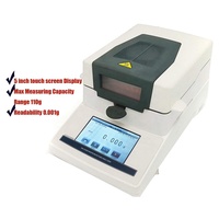 XY-100MW-T layar sentuh Halogen cepat penganalisa kelembaban Meter Max kapasitas pengukuran 110g pembacaan 0.001g PT100 Sensor suhu