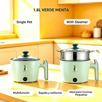 Marmite Électrique Multifonctionnelle 1,8L 18cm 600W pour la Vente en Gros au Royaume-Uni, Petite Marmite Antiadhésive pour la Maison 220V, Logo Personnalisé