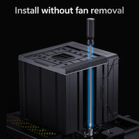 SNOWMAN 2025 nouveau modèle double tour TDP 280W 2x120mm ventilateurs RVB adressables et 8 caloducs refroidisseur de processeur ARGB