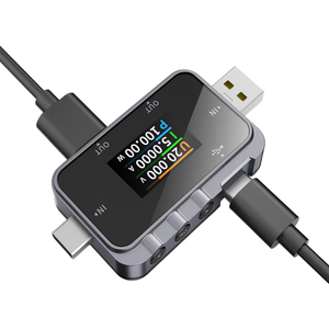 Fnirsi FNAC-28เครื่องทดสอบแรงดันไฟฟ้าแบบ2 in 1, 6.5A ความแม่นยำสูงตัวทดสอบชนิด C USB โวลต์มิเตอร์ดิจิตอลเครื่องชาร์จสายเคเบิล0 ~ 24V - Product Image 5