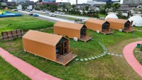 Forest Woods Maison modulaire en acier Capsule d'espace colorée en bois pour bureau à domicile Appartements touristiques Hall Utiliser des maisons en conteneur