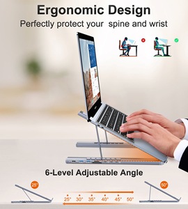 Xách tay đứng cho điện thoại di động máy tính bảng đa chức năng 8 trong 1 <span class=keywords><strong>USB</strong></span> C <span class=keywords><strong>HUB</strong></span> HD 4K USB3.0 có thể điều chỉnh máy tính xách tay đứng - Product Image 5