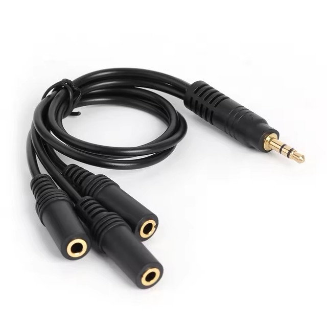 Stereo 3.5mm to 3x3.5mm AUX Jack Adapter Headphone Splitter Cable 3.5 1/8 TRS/TRRS Audio Extension Cord for PC Phone Speaker