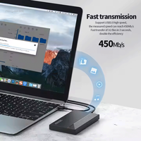 Boîtier de disque dur portable 2.5 pouces personnalisé en gros Type-C USB 3.0 Boîtier de disque dur mécanique SSD SSD sans outil