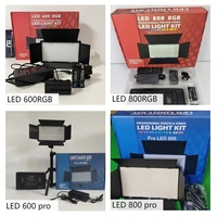 LED U800 RGB Videoleuchte Fotografie-Panellicht mit Stativ, Einstellbare Farbtemperatur Studiolicht für Live-Streaming Porträtaufnahmen