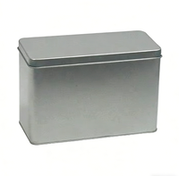 Boîte en fer blanc rectangulaire personnalisée de qualité stable JH pour le stockage de pain, chewing-gum, sandwichs, pâtes, nouilles, chips et autres aliments.