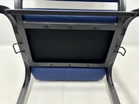 Fauteuil d'Église Vente en Gros Pas Cher 18,5 Pouces avec Logo Personnalisé, Cadre en Fer, Empilable, Coussin Épais et Verrouillable