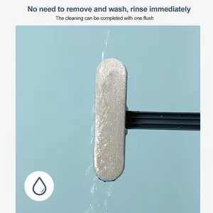 Cepillo multifuncional para ventanas con mango largo, cepillo de limpieza de doble uso en húmedo y seco, cepillo para vidrios, sofá, pared, pelo de mascotas, limpieza de alfombras - Product Image 5