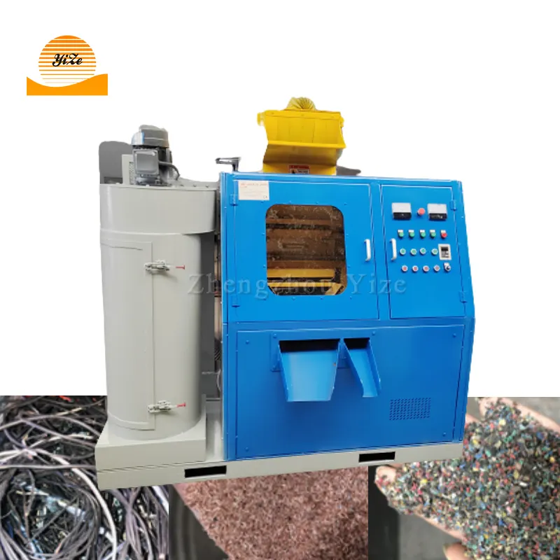 Industrie Automatisering Kwaliteit Schroot Koperdraad Shredder Separator Afval Aluminium Recycling Kabel Granulator Recycling Machine