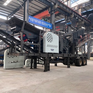 Estación Móvil Cuatro en Uno con Ruedas para Procesamiento de Minerales de Bauxita y Barita, Camión Móvil con Trituradora de Mandíbulas y Trituradora de Impacto - Product Image 5