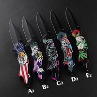 Meistverkauftes OEM ODM Großbestellung Großhandel Kundenspezifisches Design 3D-Gedrucktes Muster Überlebens-Camping-Jagd-Klappmesser