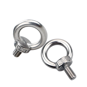 M4 M5 M6 M8 M12 M32 M33 Acero inoxidable completamente roscado <span class=keywords><strong>SS</strong></span> 304/316 Perno de ojo de elevación giratorio DIN580 Acabado liso - Product Image 5