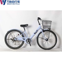 Vélo pour enfants de 22 pouces pour les enfants de 9 à 11 ans, vélo pour enfants à 6 vitesses avec panier en acier, vélo pour étudiants, vente en gros