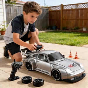 WGNRC Y8828 <span class=keywords><strong>Auto</strong></span> <span class=keywords><strong>da</strong></span> Corsa Radiocomandata Scala 1/24, Macchina Elettrica Sportiva <span class=keywords><strong>da</strong></span> <span class=keywords><strong>Competizione</strong></span>, Giocattolo RC ad Alta Velocità 15km/h - Product Image 5