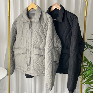 Veste matelassée en nylon recyclé pour <span class=keywords><strong>homme</strong></span>, col montant, poches, coupe oversize, légère, rembourrée, décontractée, pour l'hiver, vente en gros - Product Image 6