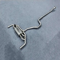 Système d'échappement Catback DZ à valve pour Mercedes-Benz C250 W204/C300 2.5 en acier inoxydable poli miroir 3