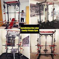 Equipo de Gimnasio Comercial WENDY, Máquina Multifuncional para Press de Pecho Inclinado y Press de Hombros, Máquina Smith para Entrenamiento de Fuerza
