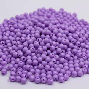 JC Crystal Wholesale 6mm colorful Round Plastic Beads For Jewelry Making