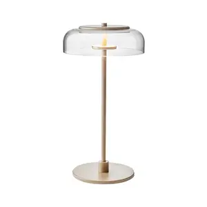 현대 호화스러운 유리제 침대 Bedside 버섯 책상 빛 LED 점화 장식적인 테이블 램프