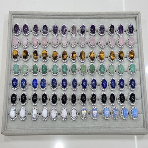 แหวนเพทายพลอยผสมแบบคลาสสิกตามสั่งปรับสีเงินได้เครื่องประดับแฟชั่นทำมือทันสมัย - Product Image 4