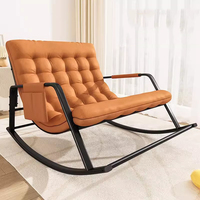 Chaise longue inclinable moderne en métal et tissu, multi-usages, pour intérieur/extérieur, appartement, chambre, patio, salon