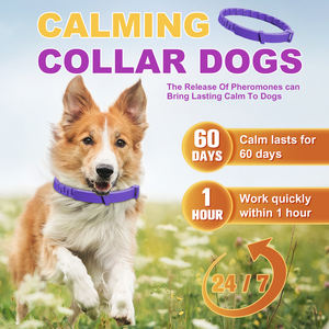 Nuevo paquete <span class=keywords><strong>natural</strong></span> efectivo de 4 collares de feromonas para perros para aliviar la ansiedad y el estrés dura 60 días para perros pequeños, medianos y grandes - Product Image 2