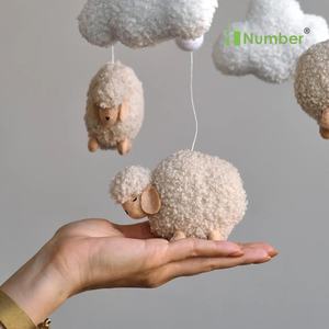 Prodotti per bambini all'ingrosso Boho coran morbido tessuto orsacchiotto stella nuvola appeso scuola materna culla cellulare fatto a mano <span class=keywords><strong>Baby</strong></span> cellulari - Product Image 3