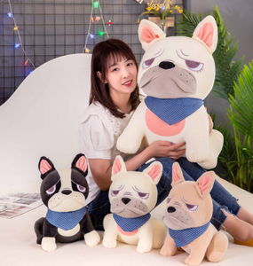 Adorable Almohada de Peluche de Bulldog de Algodón, Suave y Linda, Juguete de Animales para Dormir para Niños, Decoración del Hogar, Regalo de Juguete de Peluche de Dibujos Animados de Navidad - Product Image 5