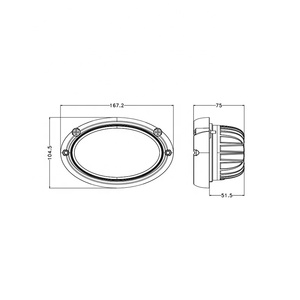 L'E-marque 12v <span class=keywords><strong>24v</strong></span> 40w a mené la tache/la forme ovale de faisceau d'inondation a mené la lampe agricole de tracteur de phare - Product Image 4