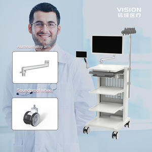 Công nghiệp-phong cách y tế Xe đẩy bệnh viện đồ nội thất với màn hình gắn điện thoại di động nội soi Xe đẩy bền nhẹ - Product Image 4