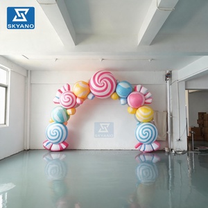 Arche géante gonflable personnalisée <span class=keywords><strong>en</strong></span> forme de bonbon, étanche, pour Halloween, décoration de fête extérieure, de jardin ou de carnaval - Product Image 1