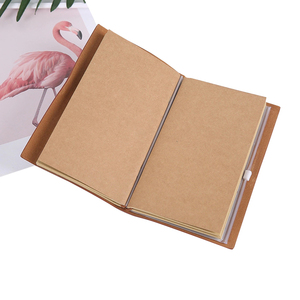 Nhà máy bán cổ điển handmade da máy tính xách tay với bơm lại trống giấy kraft - Product Image 4