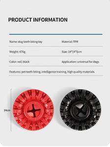ของเล่นเคี้ยวสำหรับสุนัขแบบ TPR ที่เป็นมิตรต่อสิ่งแวดล้อม ทนทาน ทันสมัย เหมาะสำหรับสุนัขที่ชอบเคี้ยวแบบรุนแรง ช่วยกระตุ้นการกัดและทำความสะอาดฟัน - Product Image 6
