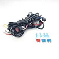 40A/12V Off-Road LED Interruptor de luz de trabajo Relé Barra de luz remota Accesorios de coche con kit de arnés de cableado de faros