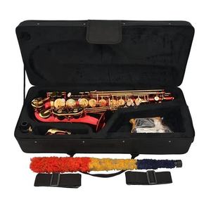 Saxophone alto SEASOUND OEM <span class=keywords><strong>de</strong></span> haute qualité JYAS102DRDL avec corps laqué rouge, clés en laque, option tonalité Mi bémol, pliable et réglable - Product Image 3