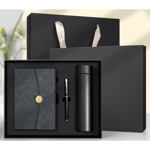 Ensemble <span class=keywords><strong>Cadeau</strong></span> d'Entreprise Premium en Gros : Carnet en Cuir Personnalisé avec Logo et Gobelet Isotherme en Acier Inoxydable avec Clé USB – Idées Cadeaux d'Affaires de Luxe - Product Image 2