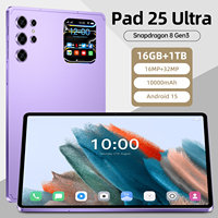 Tablet Aman Pad 25 Ultra 11-Inci 16GB+1TB 108MP 8000mAh 5G Dual SIM+TF Zero Beam Pengaman Wajah/Sidik Jari MTK Android 15 AMOLED