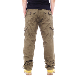 <span class=keywords><strong>Pantalon</strong></span> cargo décontracté pour <span class=keywords><strong>homme</strong></span> <span class=keywords><strong>avec</strong></span> <span class=keywords><strong>taille</strong></span> élastique jambe cordon multi-poches portable pour l'extérieur pour la mode quotidienne de la rue vente en gros - Product Image 4