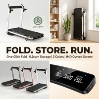 Caminadora Eléctrica Plegable para el Hogar, Máquina Inteligente para Correr con Pantalla LED, Altavoz Bluetooth, Motor Silencioso, Plataforma para Caminar que Ahorra Espacio