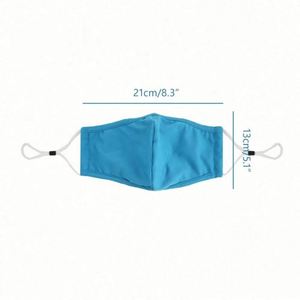 Masque facial en tissu de protection solaire unisexe, noir, en coton, personnalisé, réutilisable, lavable - Product Image 6