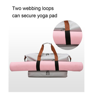 Bolsa multifuncional para ejercicio, yoga y fitness, ligera, para guardar artículos, con separación para ropa seca y mojada, ideal para viajes. - Product Image 3